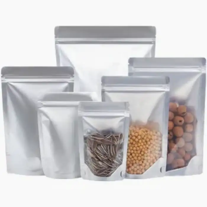 Túi zip bạc 1 mặt đựng thực phẩm