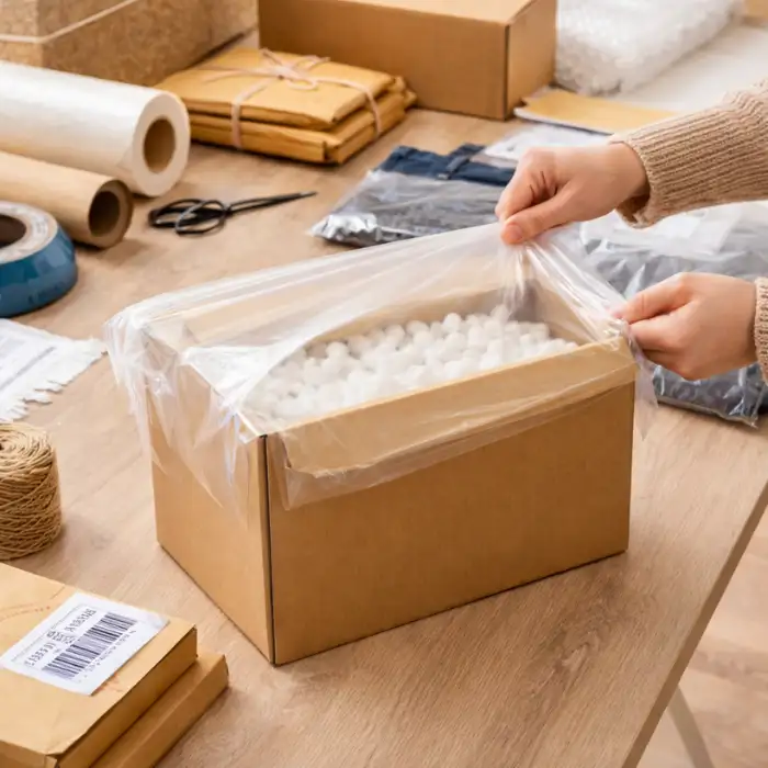 Túi bóng 10kg trong suốt dai bền LEAD Túi bóng 10kg trong suốt dai bền LEAD