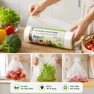 Túi đựng thực phẩm sinh học Fresh+ dễ sử dụng