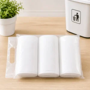 Túi rác cuộn màu trắng size 45x55cm
