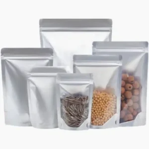 Túi zip bạc 1 mặt đựng thực phẩm